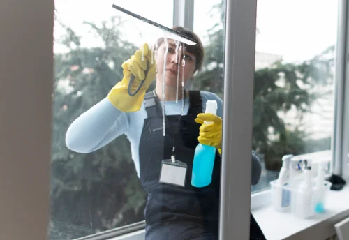 Nettoyage de vitres intérieures et extérieures à Chemazé